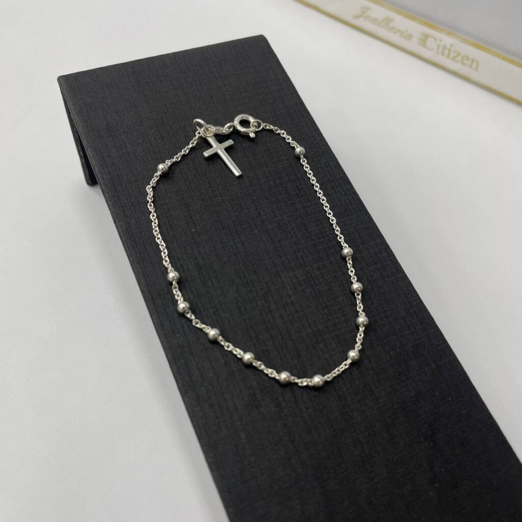 PULSEIRA TERÇO PRATA 925K COM 19CM-105309