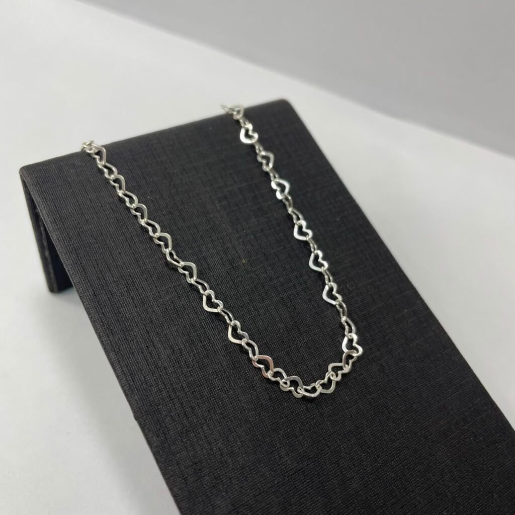 PULSEIRA CORAÇÃO EM PRATA 925- 105323
