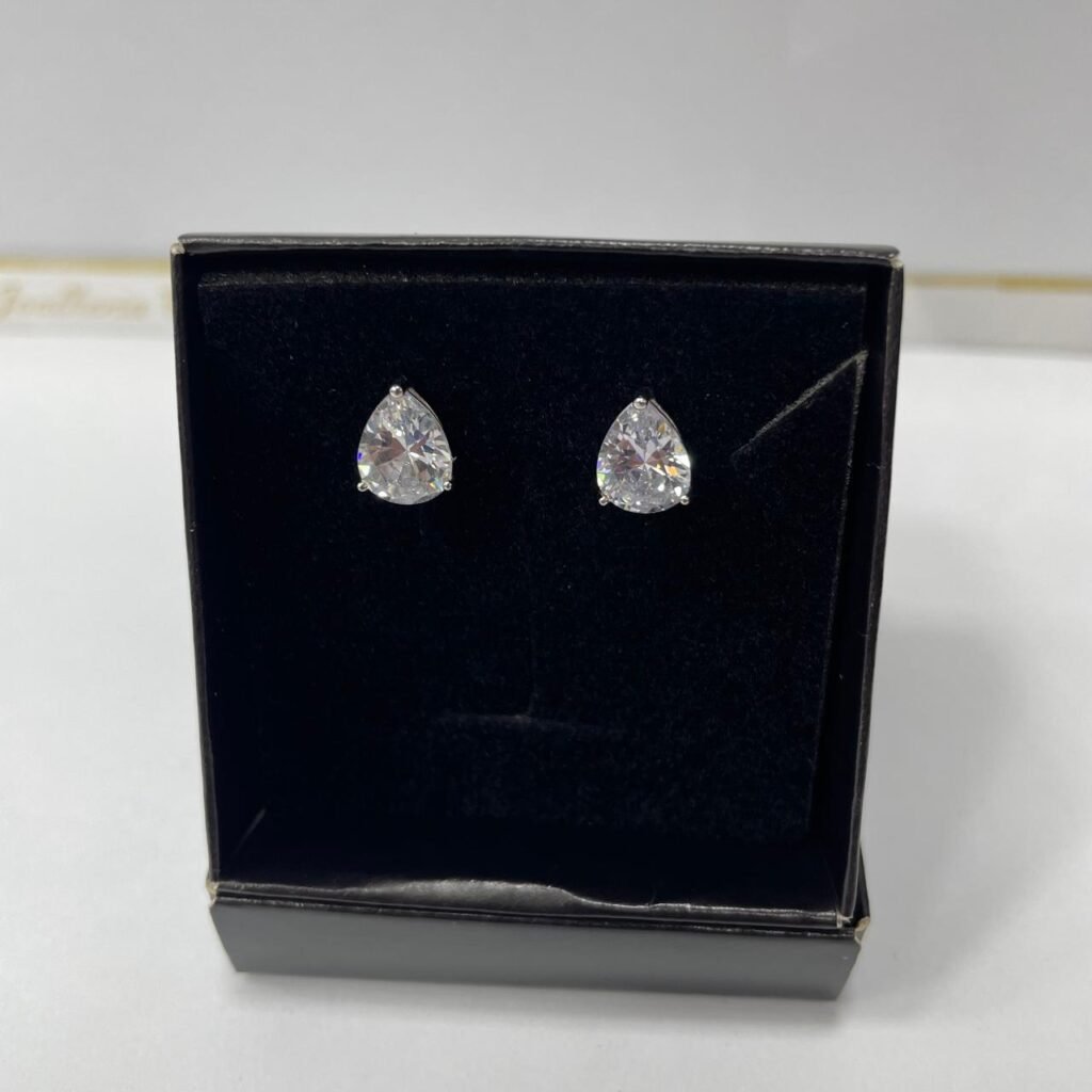 BRINCO PONTO DE LUZ GOTA EM PRATA 925- 216094226103450
