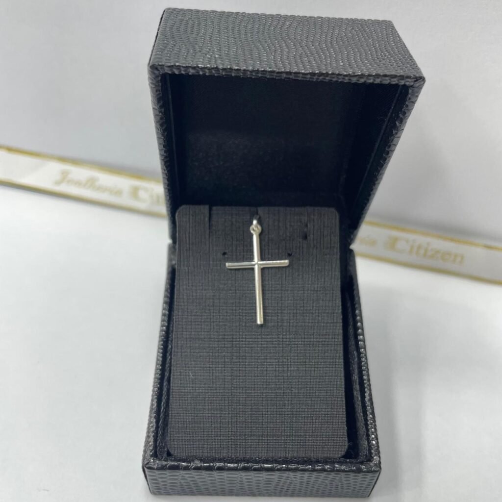 PINGENTE CRUZ PALITO EM PRATA 925- 418024PG