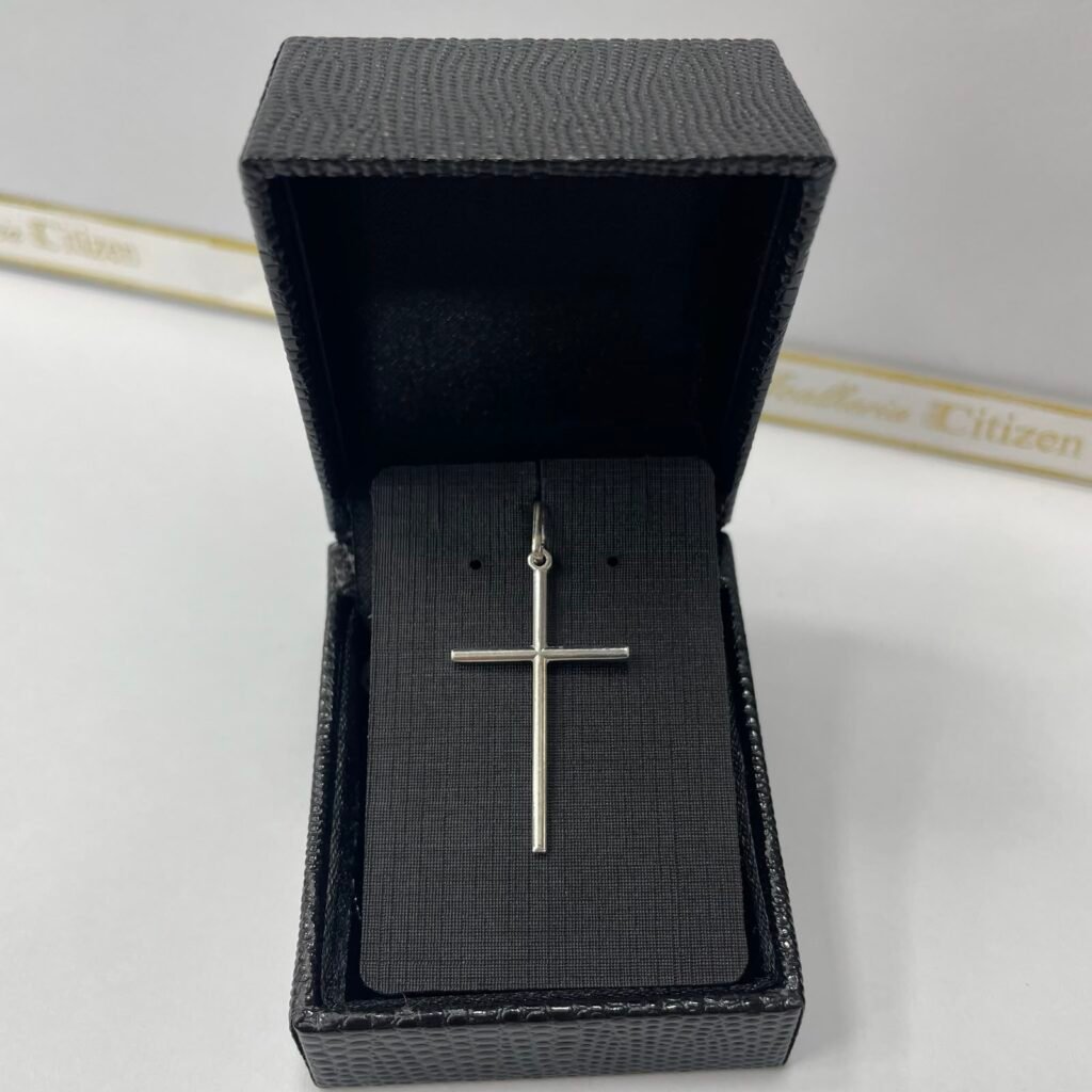 PINGENTE CRUZ LISA EM PRATA 925- 420029-PG
