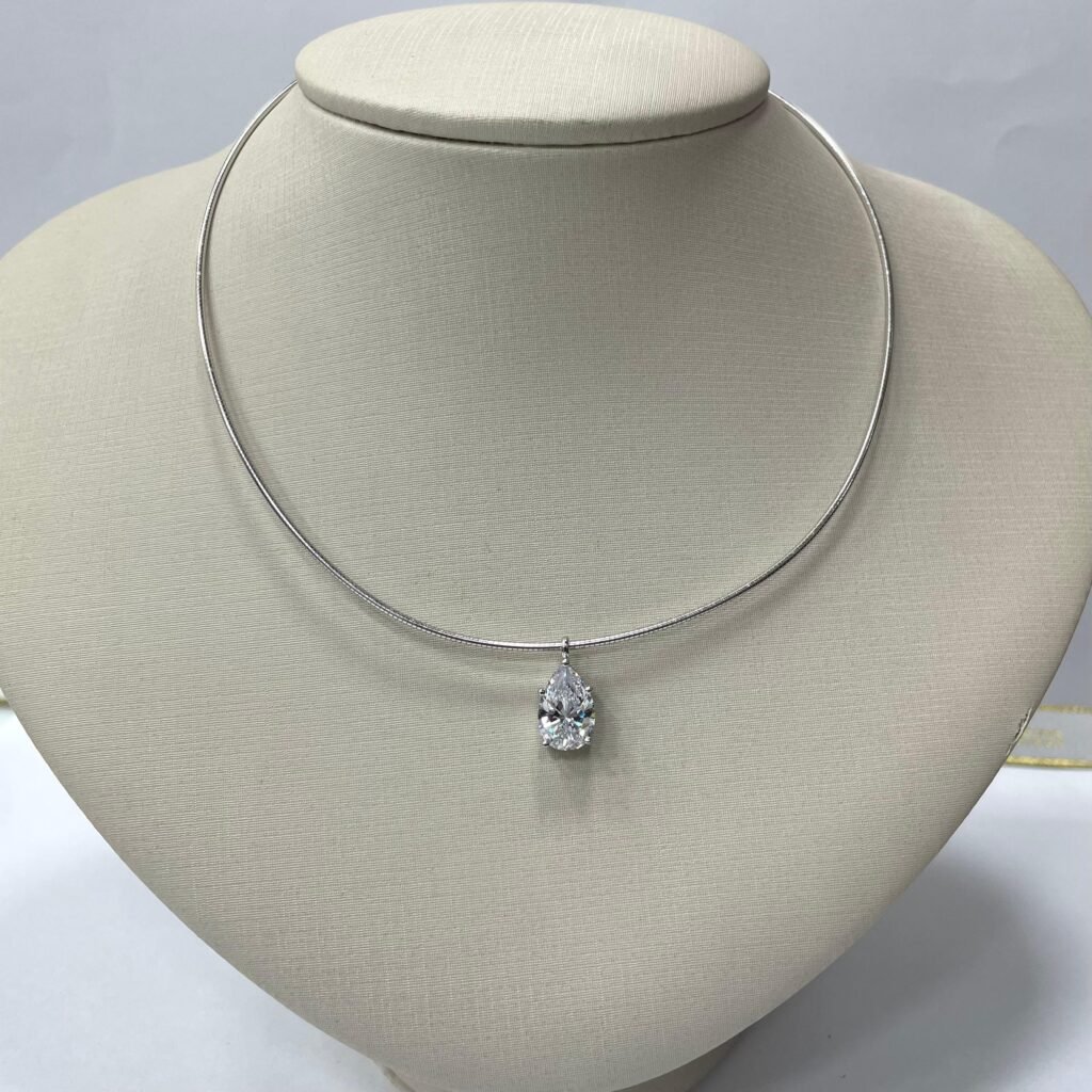 COLAR CHOCKER COM PINGENTE EM PRATA 925- 43160140132034950