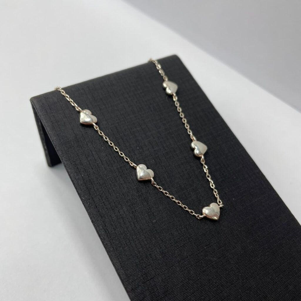 PULSEIRA CORAÇÃO MINI PRATA 925K 21CM-460079-PSCC