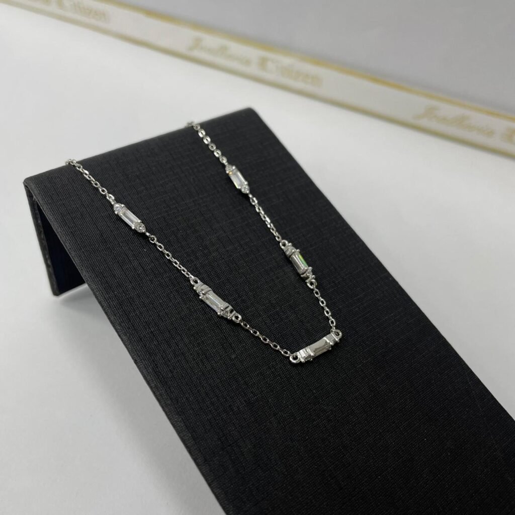 PULSEIRA MALEÁVEL C/5 PEDRAS  ZIRCÔNIA PRATA925-5107861601518