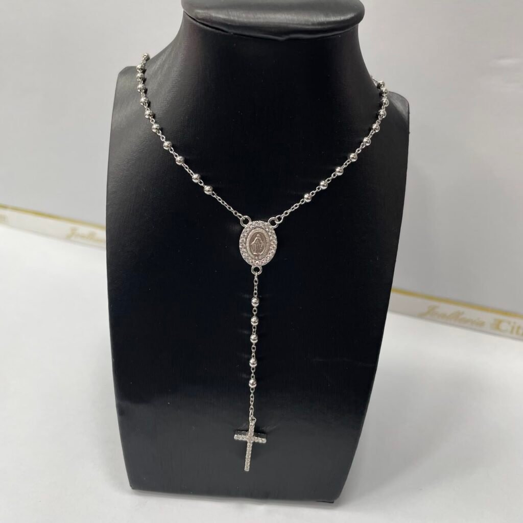 CORRENTE TERÇO PRATA 925K COM ZIRCÔNIA.601555140021950