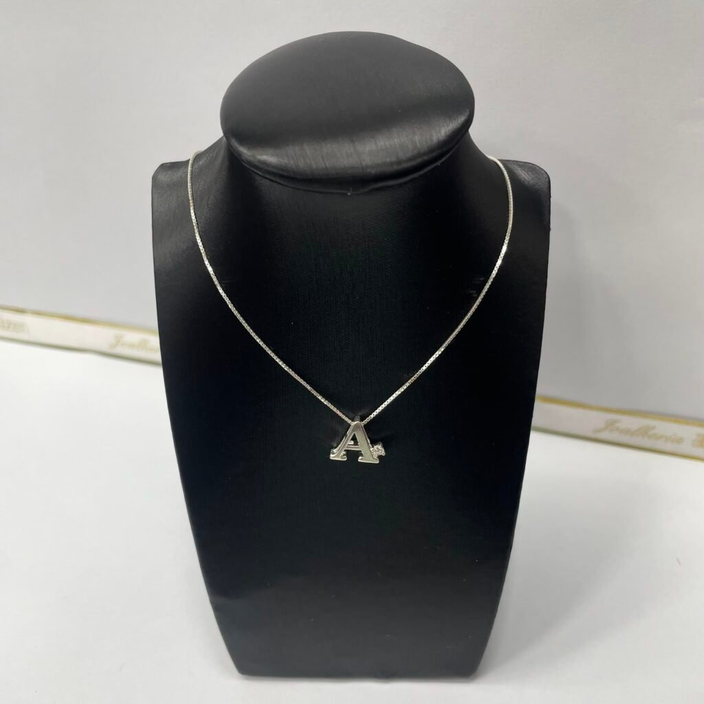 CORRENTE PRATA 925 COM LETRA A- 85304-CR