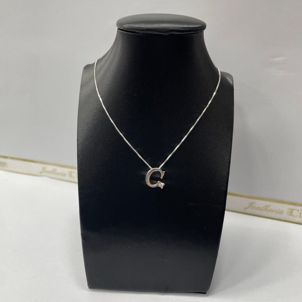 CORRENTE EM PRATA 925 COM LETRA C- 85304-CR