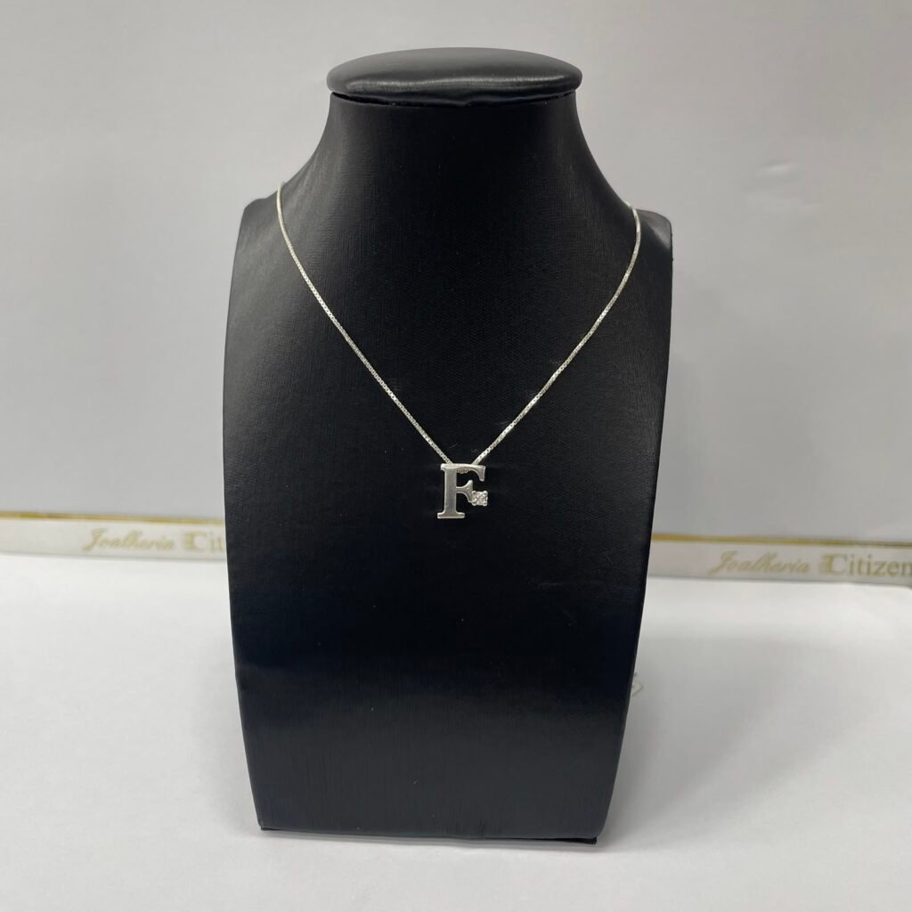 CORRENTE EM PRATA 925 COM LETRA F- 85304-CR