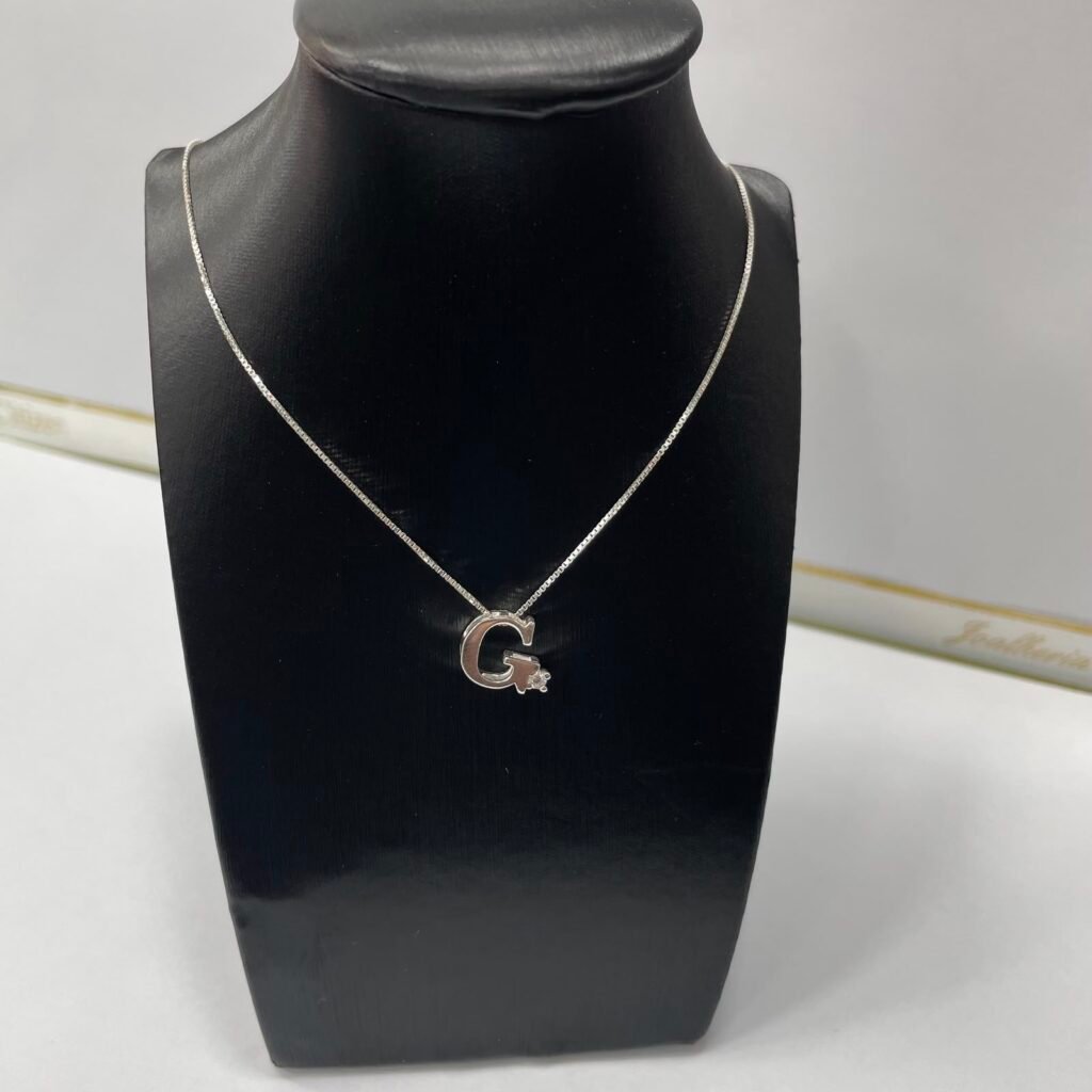 CORRENTE EM PRATA 925 COM LETRA G- 85304-CR