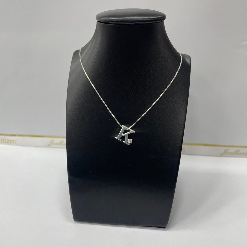 CORRENTE EM PRATA 925 COM LETRA K- 85304-CR