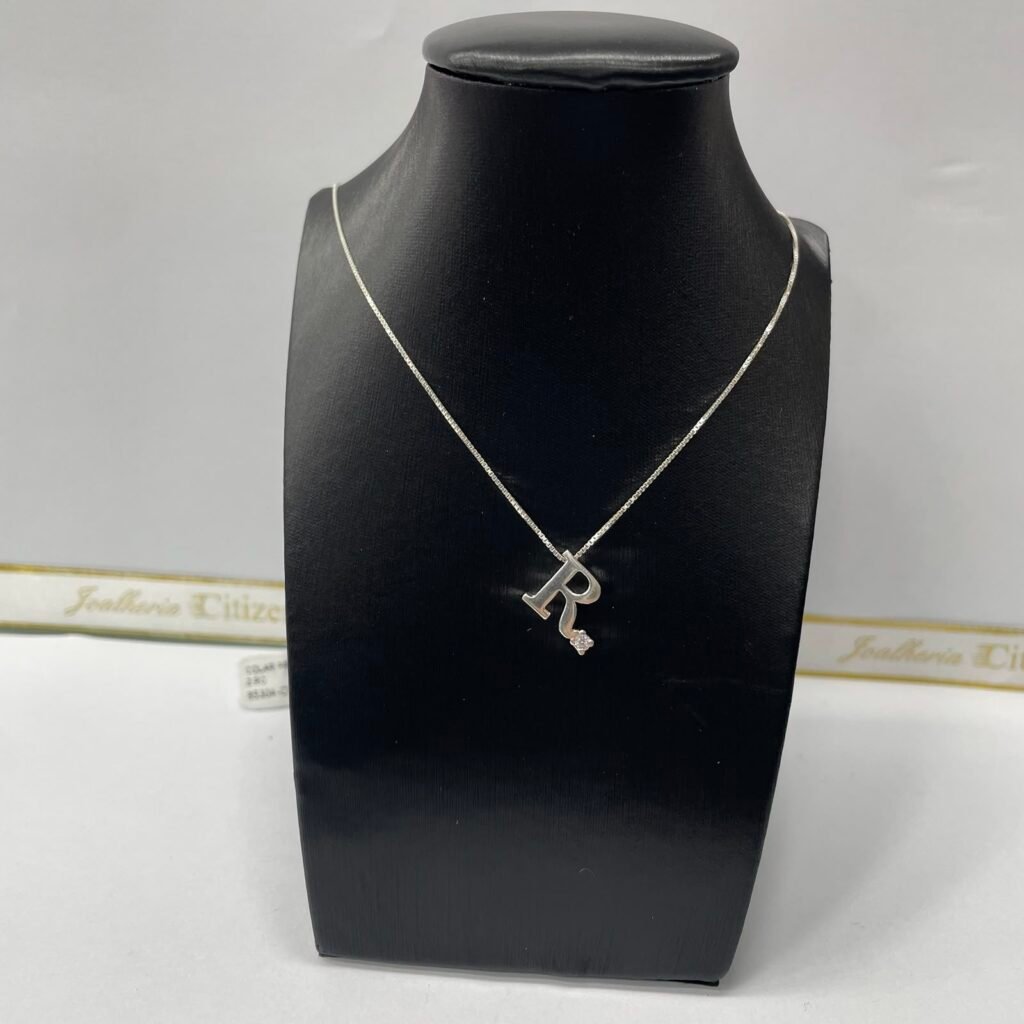 CORRENTE EM PRATA 925 COM LETRA R- 85304-CR