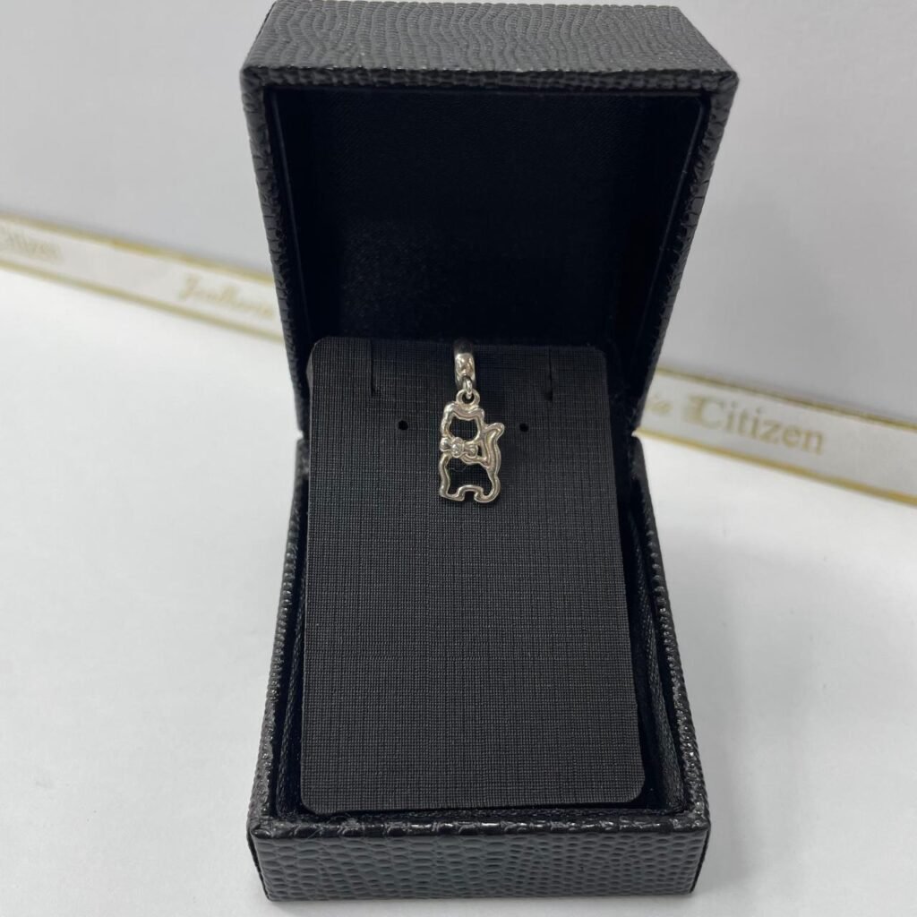 PINGENTE BERLOQUE GATO EM PRATA 925- 87063