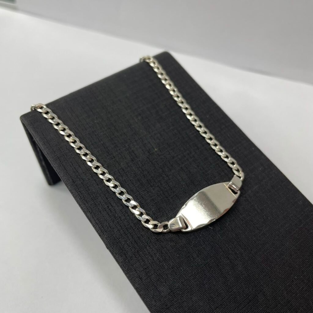 PULSEIRA GROUMET CHAPINHA PRATA 925K