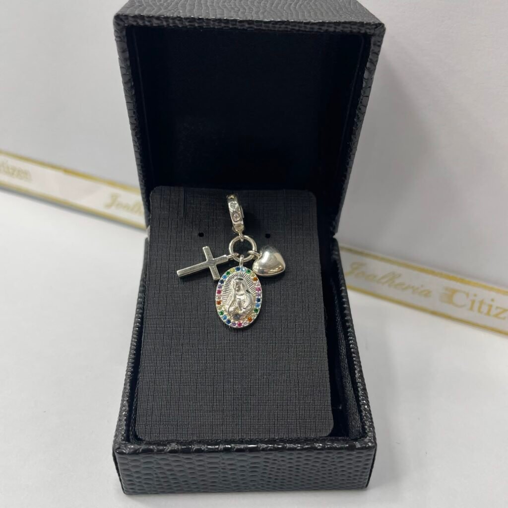 PINGENTE BERLOQUE RELIGIOSO EM PRATA 925- 91534