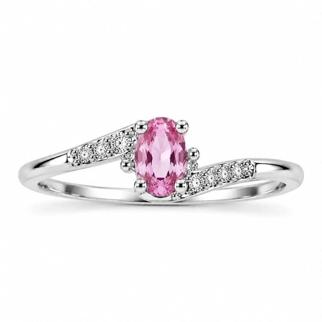 ANEL EM PRATA 925- 104951- ROSA