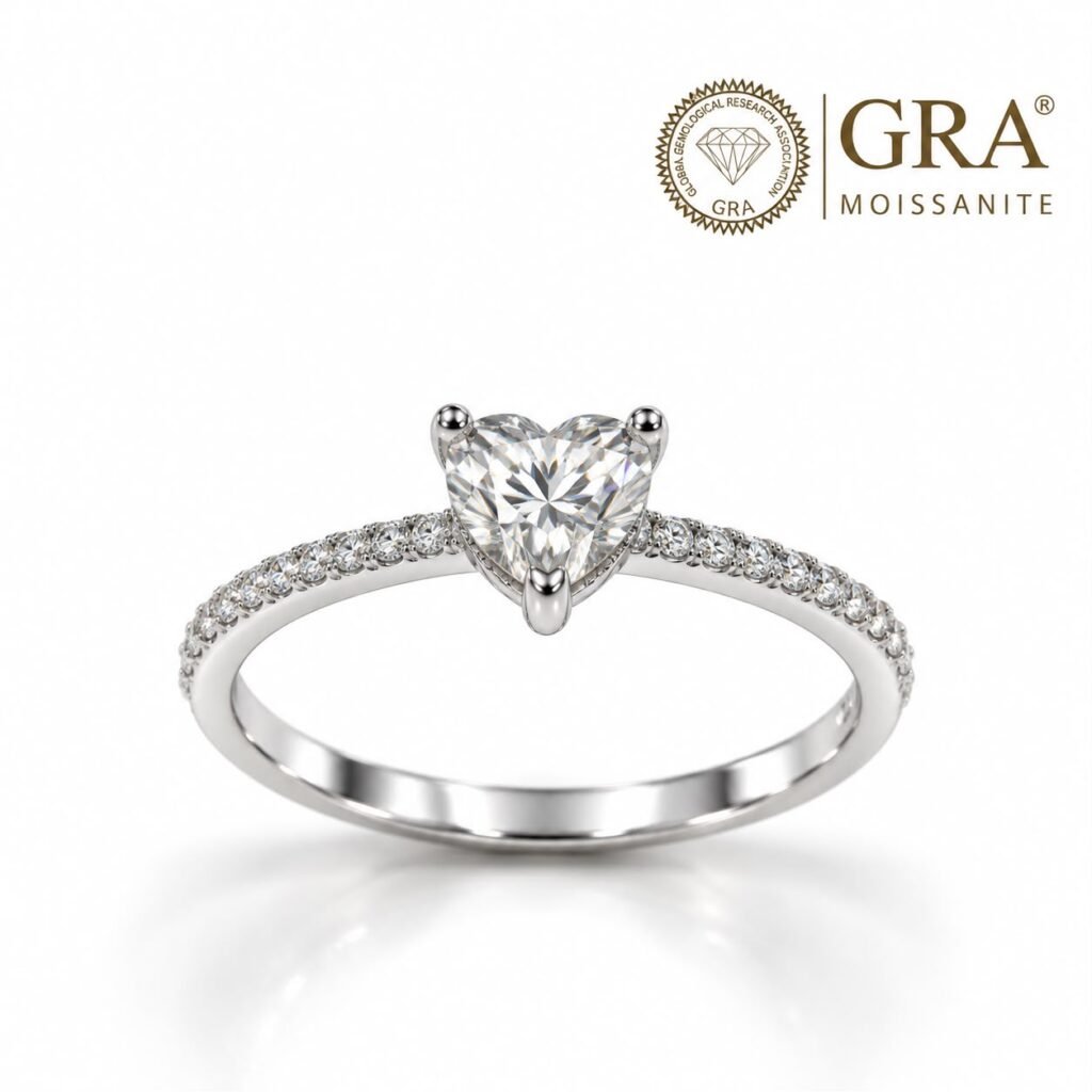 ANEL SOLITÁRIO EM PRATA 925 COM MOISSANITE- 474099-AN