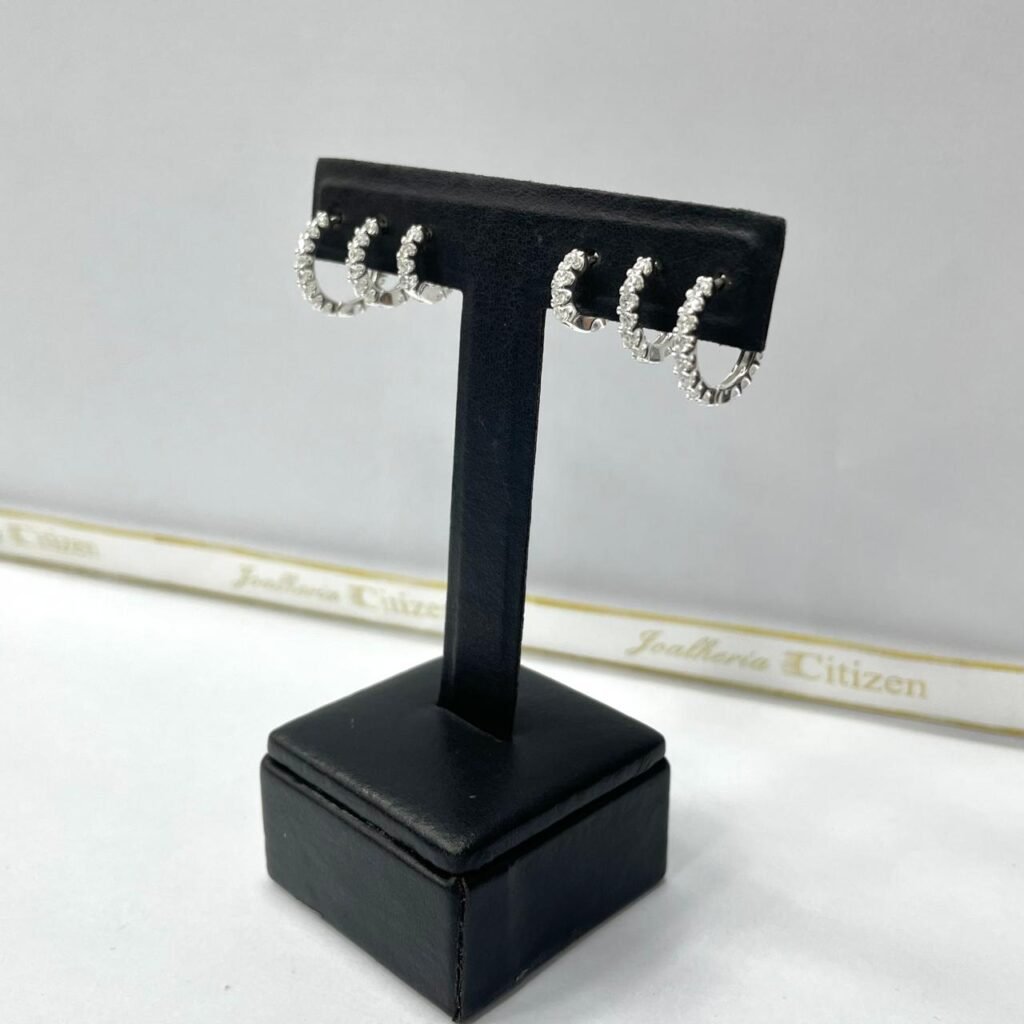 TRIO DE ARGOLAS EM PRATA 925- 41290169