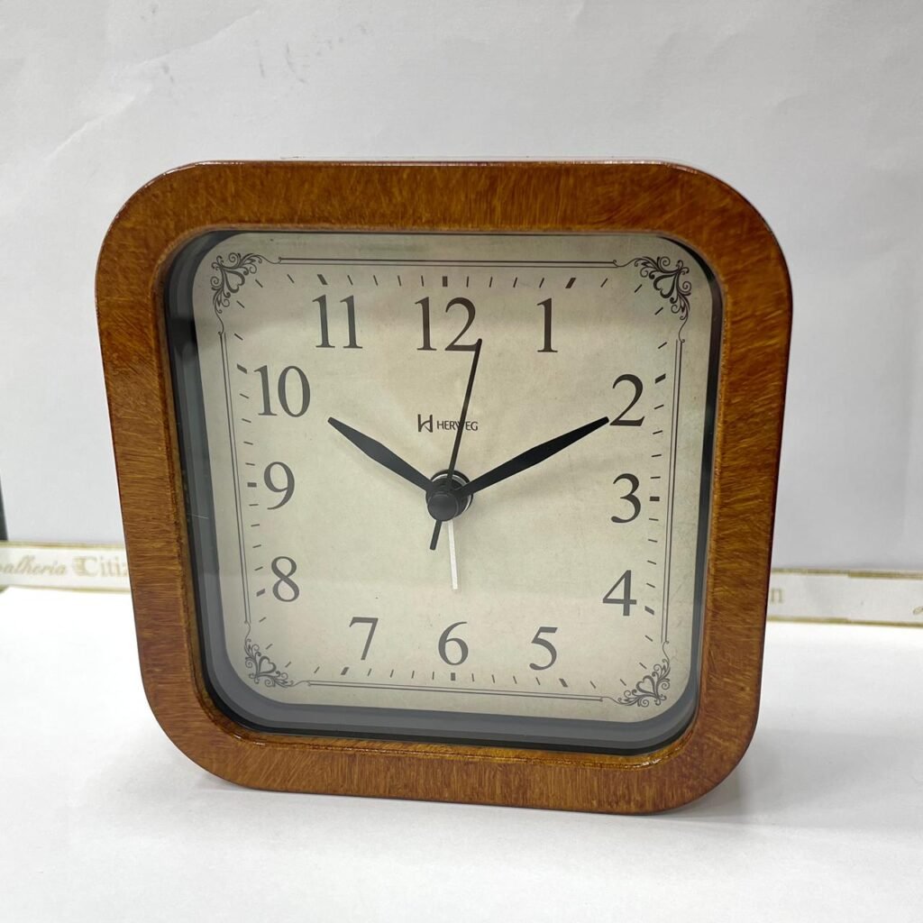RELÓGIO DESPERTADOR HERWEG QUARTZ CEREJEIRA- 2653-CER