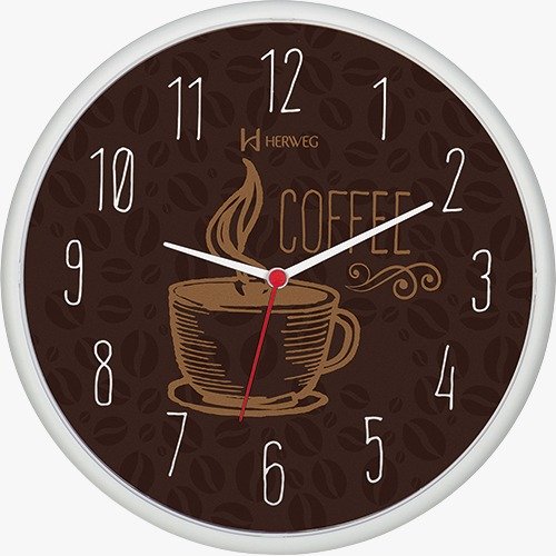 RELÓGIO DE PAREDE HERWEG CAFÉ QUARTZ- 660014