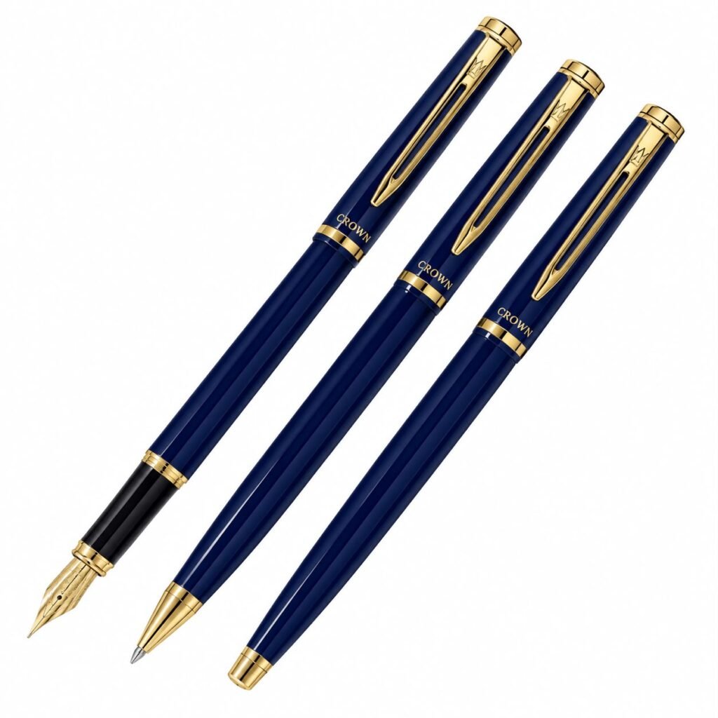 KIT CANETAS CROWN CAPRICCI AZUL- DI92601A