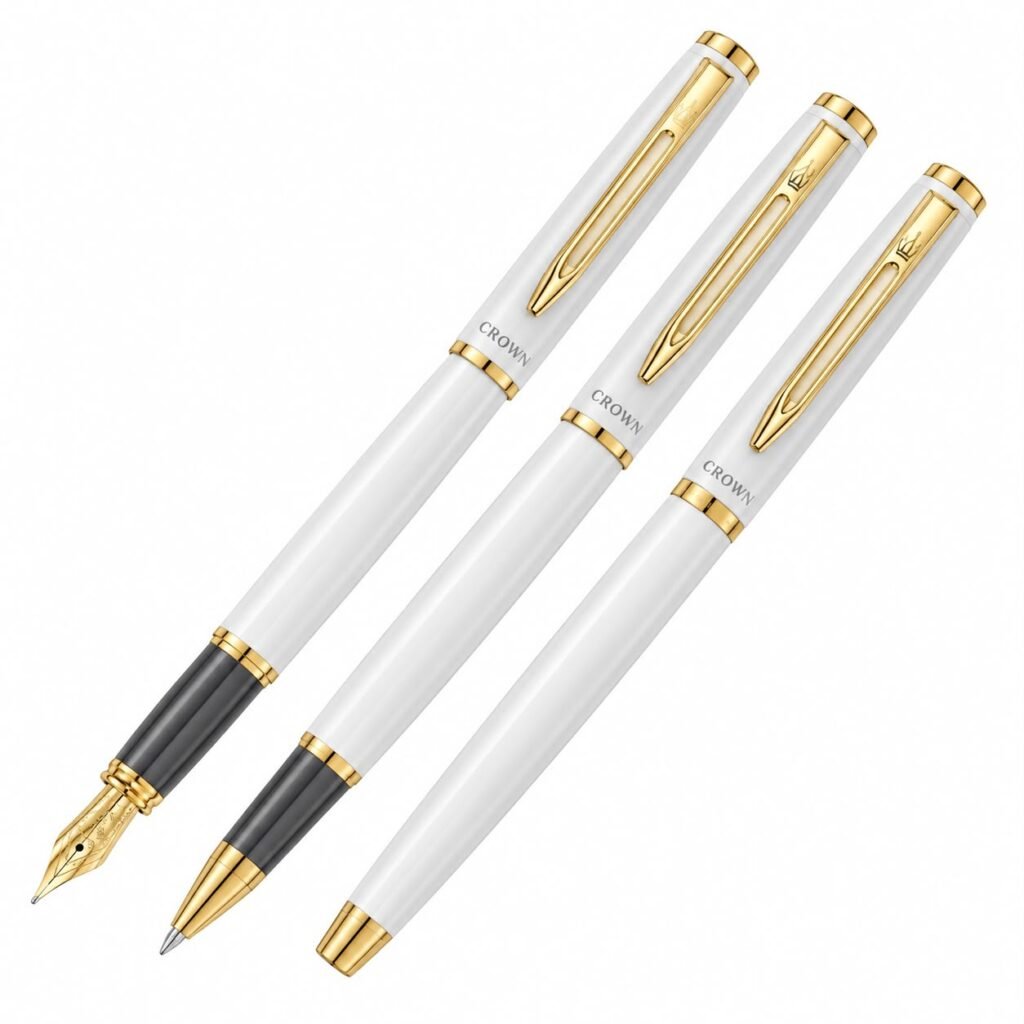 KIT CANETAS CROWN CAPRICCI BRANCA- DI92601B