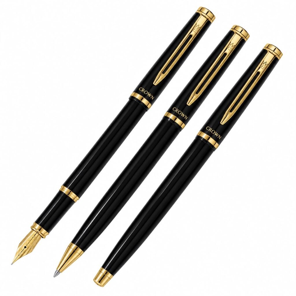 KIT CANETAS CROWN CAPRICCI PRETA- DI92601P