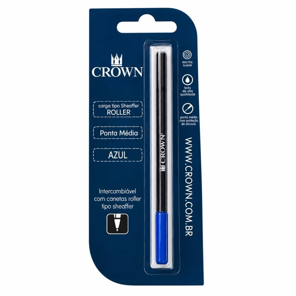 CARGA CANETA CROWN ROLLER AZUL- CA22007A